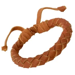 Nussbraunes Lederarmband mit Schnürverschluss LB0178