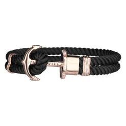 Nylon Armband schwarz rosé PH-PH-N-R-B