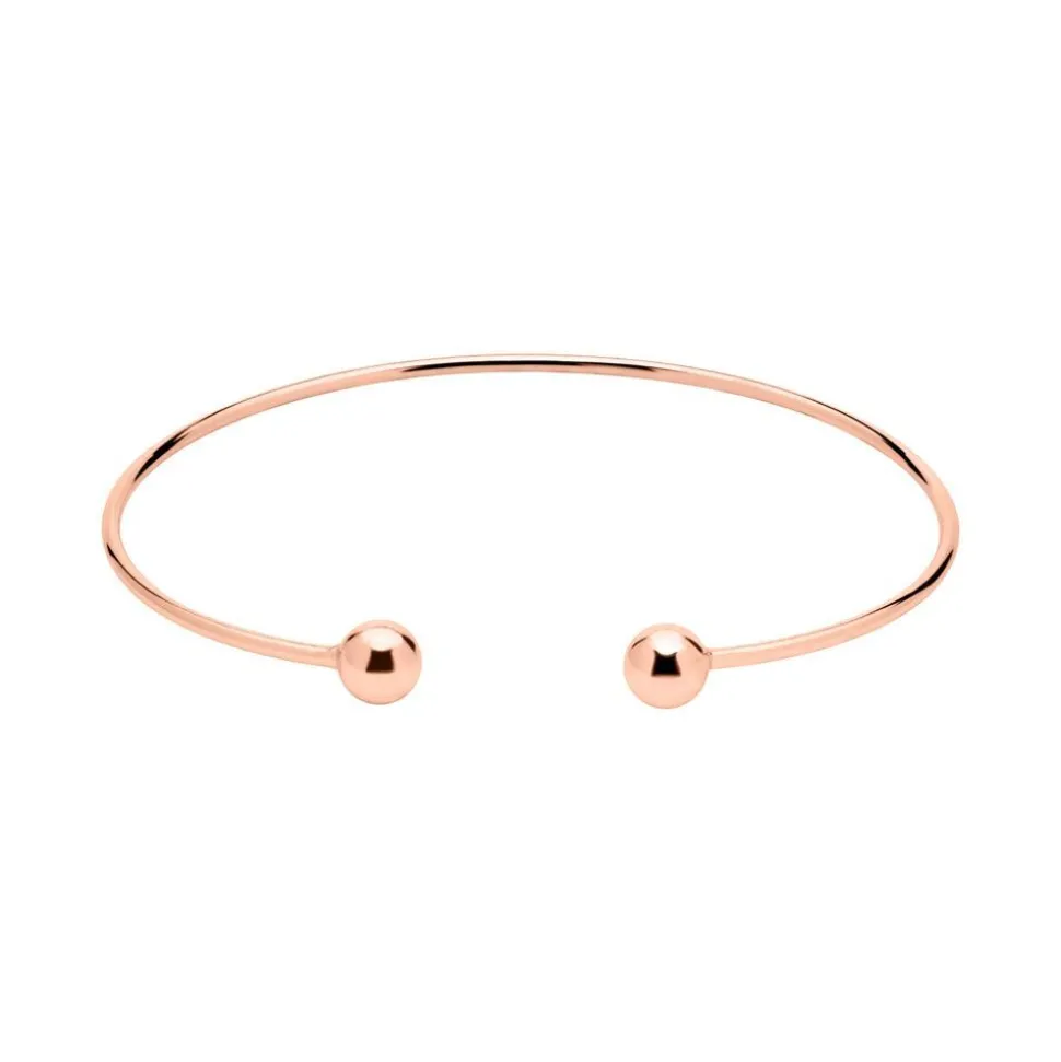 Offener Armreif aus rosévergoldetem 925er Silber LSB0015