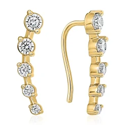 Ohrhänger für Damen aus Gold mit Brillanten, Lab BDE0079LG-GSL