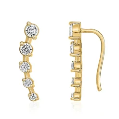 Ohrhänger für Damen aus Gold mit Brillanten, Lab BDE0079LG-GSL