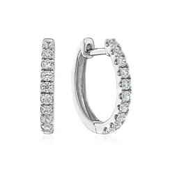 Ohrringe aus Weißgold oder Platin mit Lab Brillanten BDE0044LG-WSL