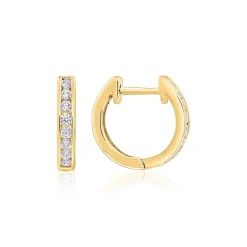 Ohrringe für Damen aus Gelbgold mit Brillanten BDE0055-GSL