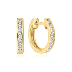 Ohrringe für Damen aus Gelbgold mit Brillanten BDE0055-GSL