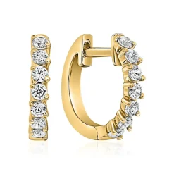 Ohrringe für Damen aus Gelbgold mit Diamanten BDE0083-GSL