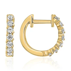 Ohrringe für Damen aus Gelbgold mit Diamanten BDE0083-GSL