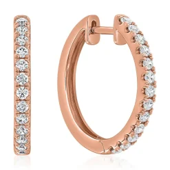 Ohrringe für Damen aus Roségold mit Brillanten BDE0087-RSL