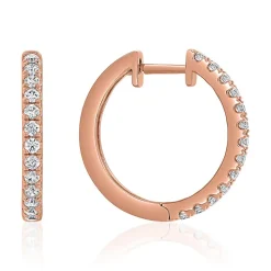 Ohrringe für Damen aus Roségold mit Brillanten BDE0087-RSL