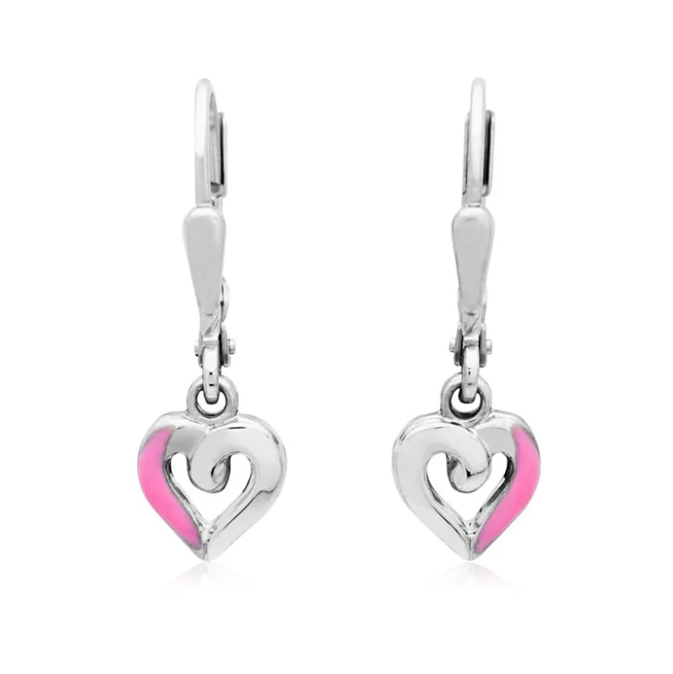 Ohrringe für Kinder pinkes Herz KE0103