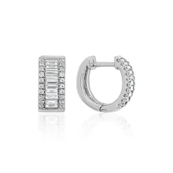 Ohrschmuck aus Platin oder Weißgold mit Lab Diamanten BDE0042LG-WSL