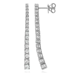 Ohrschmuck aus Weißgold oder Platin mit Lab Brillanten BDE0082LG-WSL