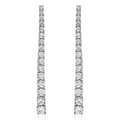 Ohrschmuck aus Weißgold oder Platin mit Lab Brillanten BDE0082LG-WSL