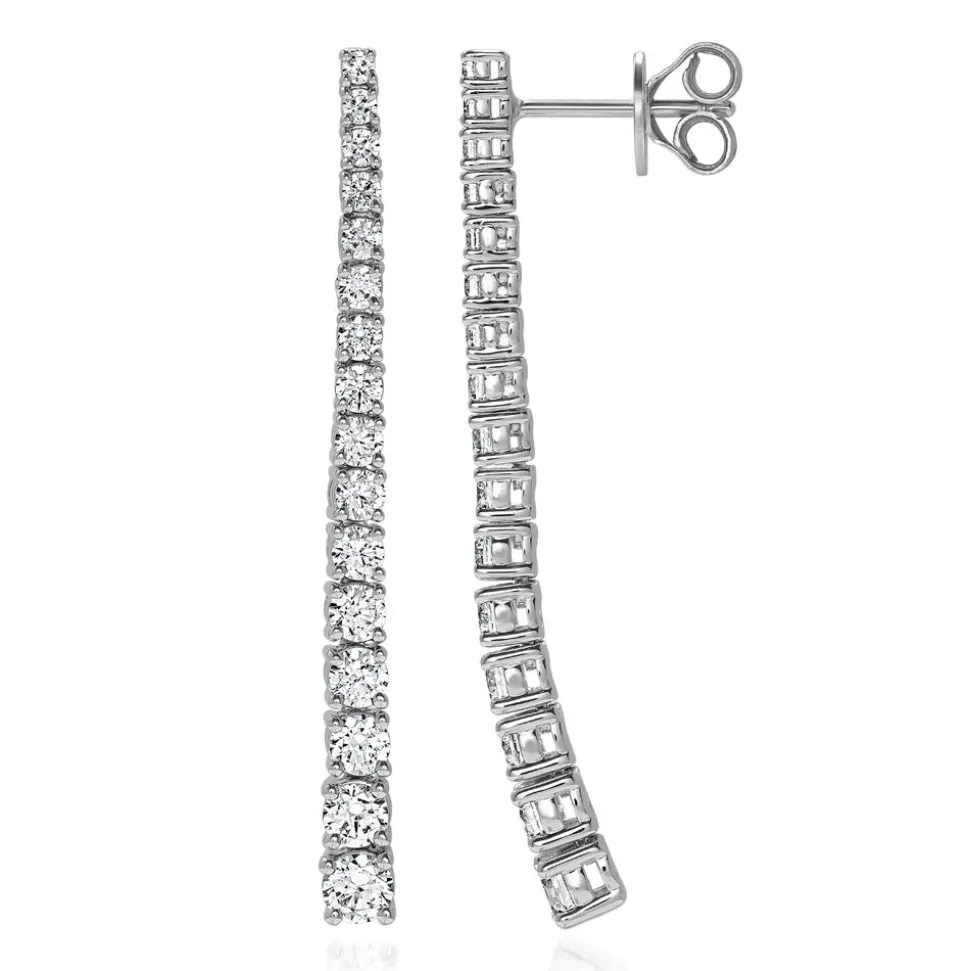 Ohrschmuck aus Weißgold oder Platin mit Brillanten BDE0082-WSL