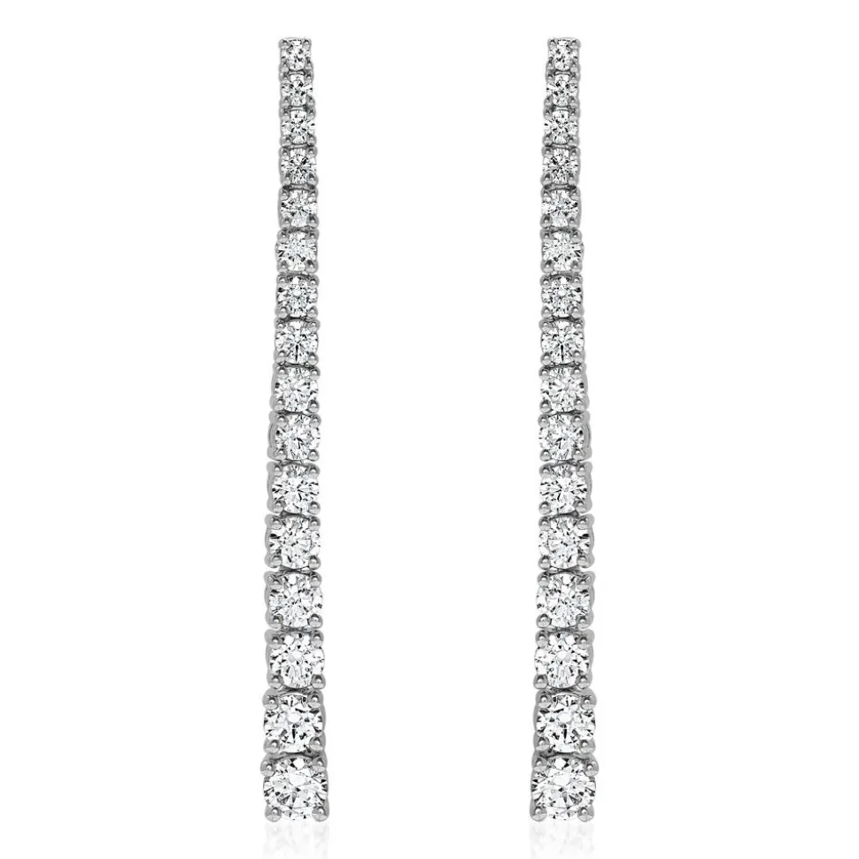 Ohrschmuck aus Weißgold oder Platin mit Brillanten BDE0082-WSL