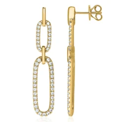 Ohrschmuck für Damen aus Gold mit Lab Grown Brillanten BDE0081LG-GSL