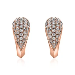 Ohrschmuck für Damen aus Roségold mit Diamanten BDE0063-RSL