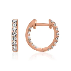 Ohrschmuck für Damen aus Roségold mit Diamanten, Lab BDE0062LG-RSL