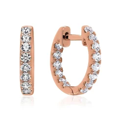 Ohrschmuck für Damen aus Roségold mit Diamanten, Lab BDE0062LG-RSL