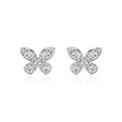 Ohrstecker aus Weißgold oder Platin mit Lab Brillanten BDE0074LG-WSL