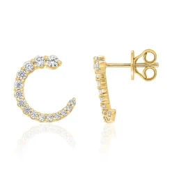 Ohrstecker für Damen aus Gold mit Diamanten BDE0052-GSL