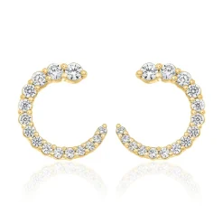 Ohrstecker für Damen aus Gold mit Diamanten BDE0052-GSL