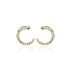 Ohrstecker für Damen aus Gold mit Lab Grown Diamanten BDE0052LG-GSL