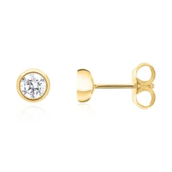 Ohrstecker für Damen aus 14K Gold mit lab grown Diamant BDE0034LG-14KGSL