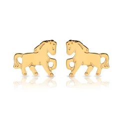 Ohrstecker Kinder 333er Gold Pferde KE0132