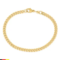 Panzerarmband aus 14 Karat Gold, 4,1 mm breit BIN1124-14KGSL