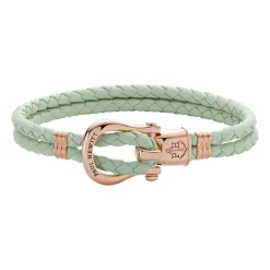 Phinity Armband für Damen aus Leder mint rosé PH-FSH-L-R-M