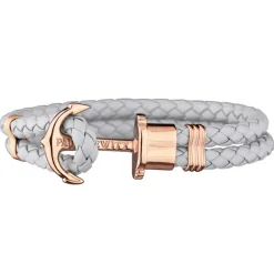 Phrep Leder Armband Grau mit Rosé PH-PH-L-R-Gr