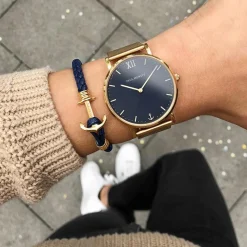 Phrep Lite Armband aus dunkelblauem Leder PH-PHL-L-G-N