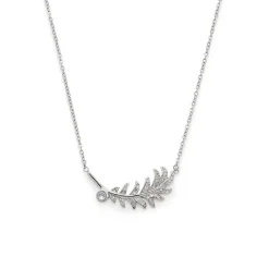 Piuma Kette für Damen aus Edelstahl mit Kristallen 016969