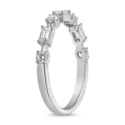 Platin oder Weißgold Ring mit lab grown Diamanten BDR0120LG-WSL