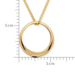 Polierte 333 Gold Taufkette Saphir KTR0012SLK