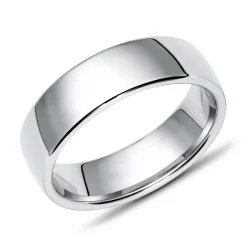 Polierter Vivo 925 Silber Herrenring 6mm breit R8552SL