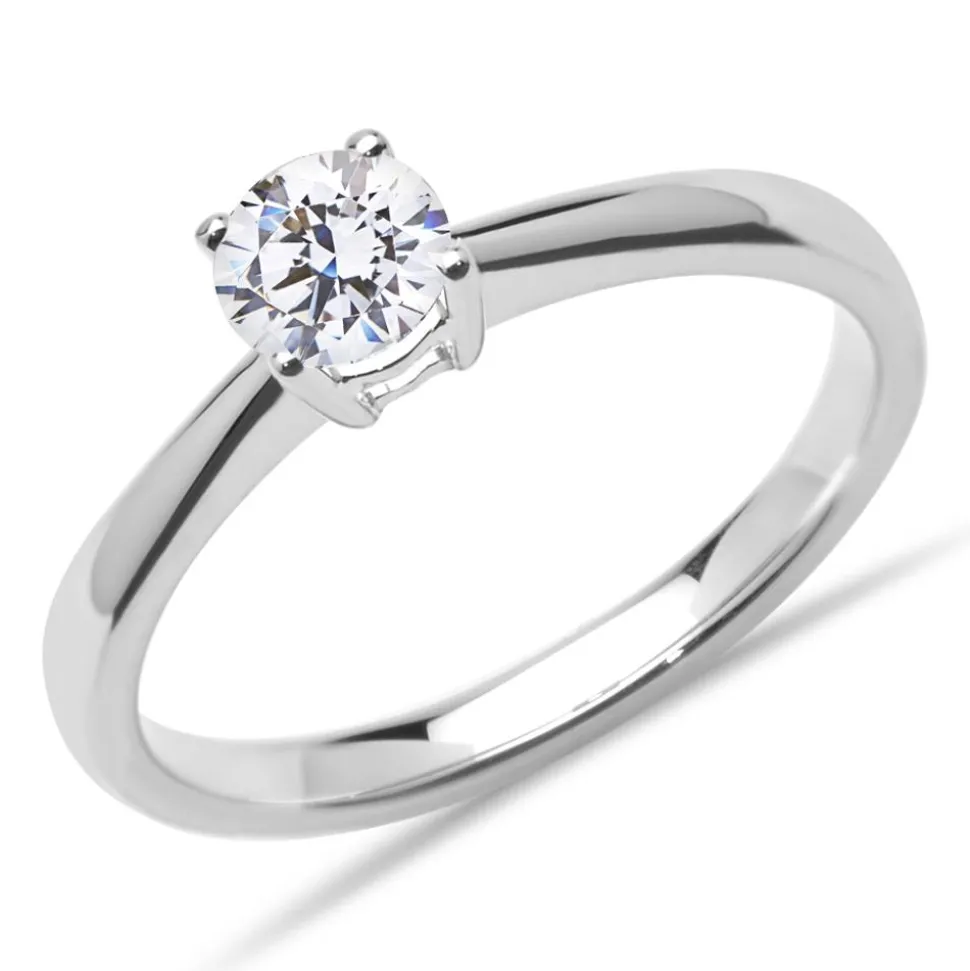 Ring aus 585er Weißgold Brillant 0,50 ct., lab-grown VR0143-LSL