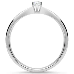 Ring aus 585er Weißgold mit lab-grown Diamant VR0133-LSL
