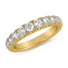 Ring aus Gelbgold mit lab grown Brillanten, gravierbar BDR0092LG-GSL