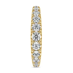 Ring aus Gelbgold mit lab grown Brillanten, gravierbar BDR0092LG-GSL