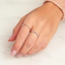 Ring aus 14-karätigem Weißgold ER0008-14KW