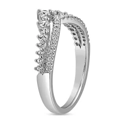 Ring aus Platin oder Weißgold mit lab grown Diamanten BDR0061LG-WSL