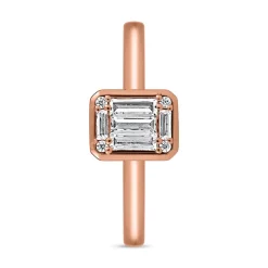 Ring aus Roségold mit Diamanten, lab-grown BDR0037LG-RSL
