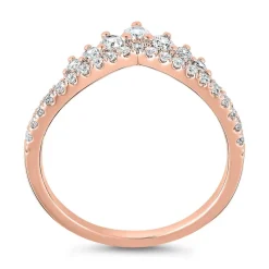 Ring aus Roségold mit lab grown Diamanten, gravierbar BDR0109LG-RSL