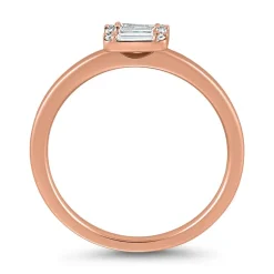 Ring für Damen aus Roségold mit Diamanten BDR0042-RSL