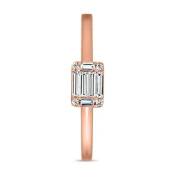 Ring für Damen aus Roségold mit Diamanten BDR0042-RSL