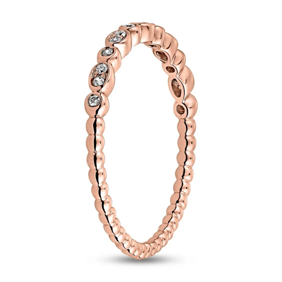 Ring für Damen mit Brillanten aus Roségold BDR0106-RSL