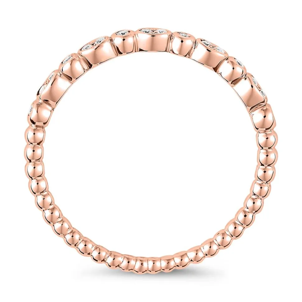 Ring für Damen mit Brillanten aus Roségold BDR0106-RSL
