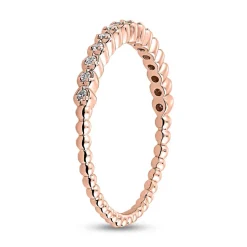 Ring für Damen mit lab grown Brillanten aus Roségold BDR0107LG-RSL