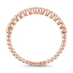 Ring für Damen mit lab grown Brillanten aus Roségold BDR0107LG-RSL